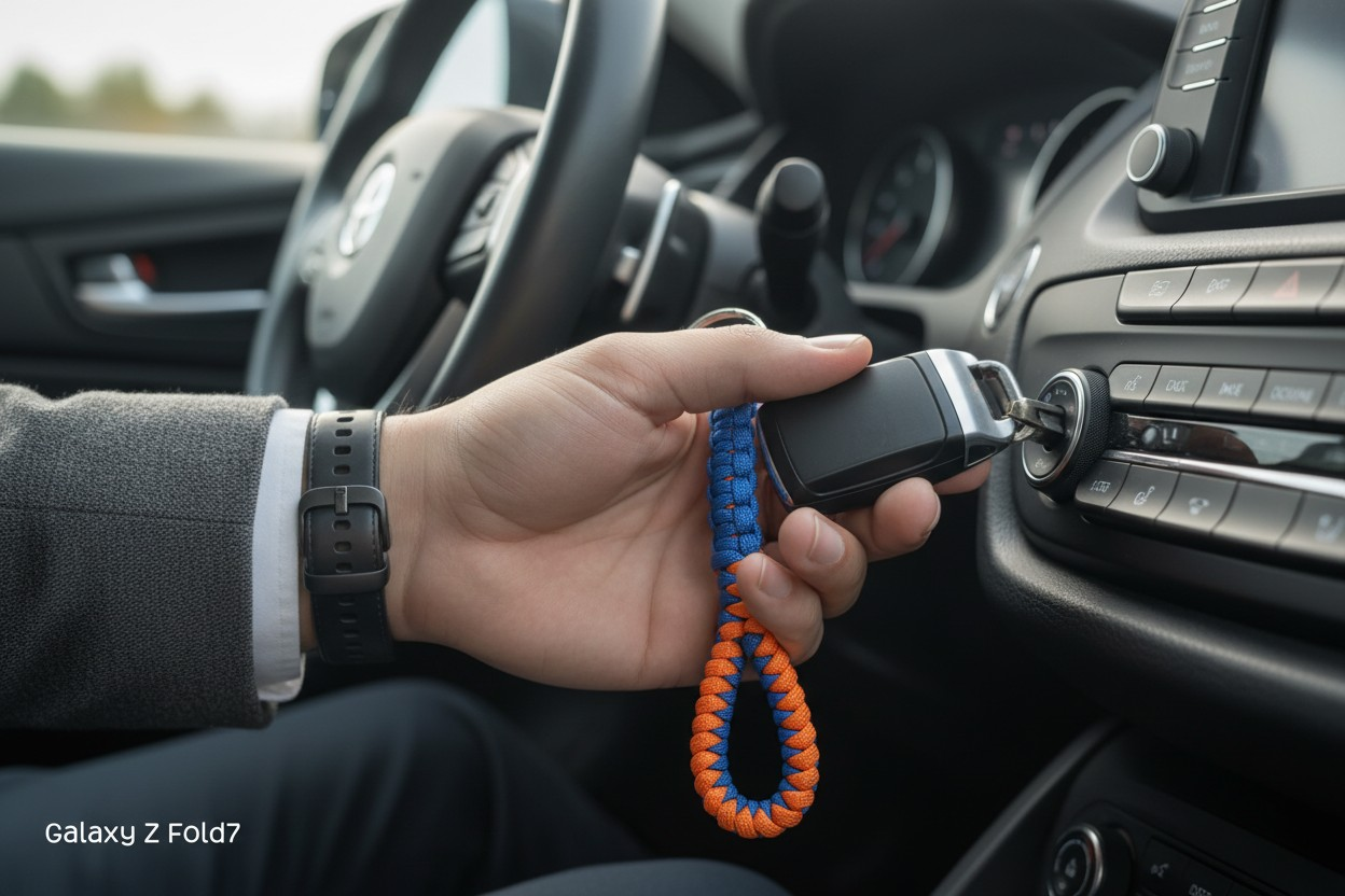 Cobra Knot Team Colors Keychain