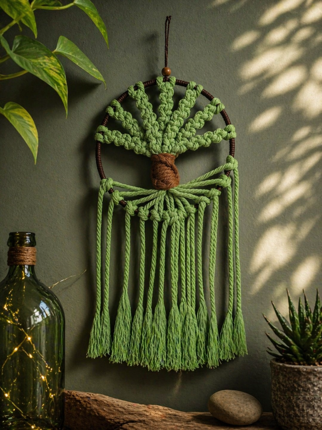 Macrame Tree of Life( with a hidden rainbow)