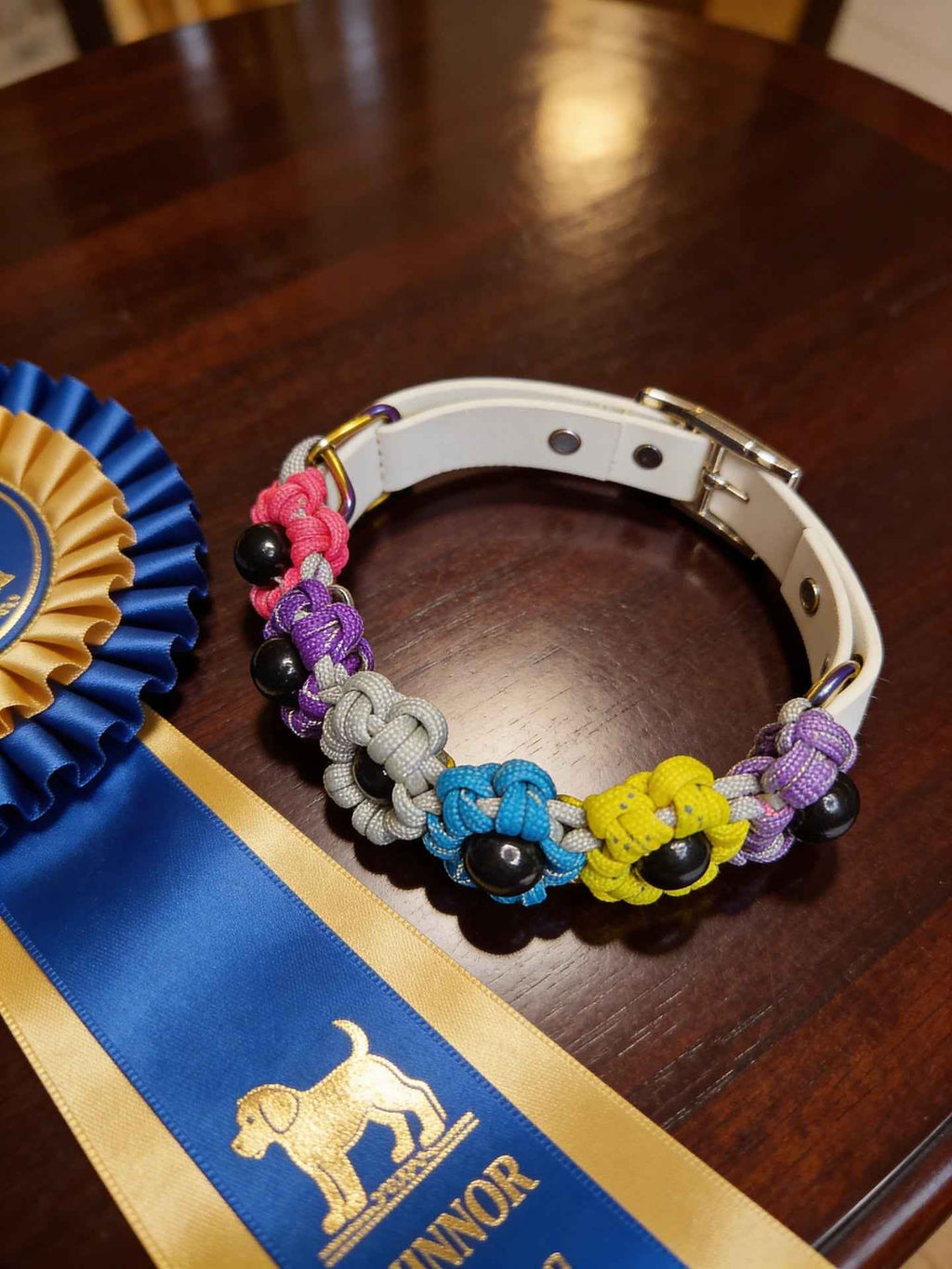 Knots in Bloom Dog Collar