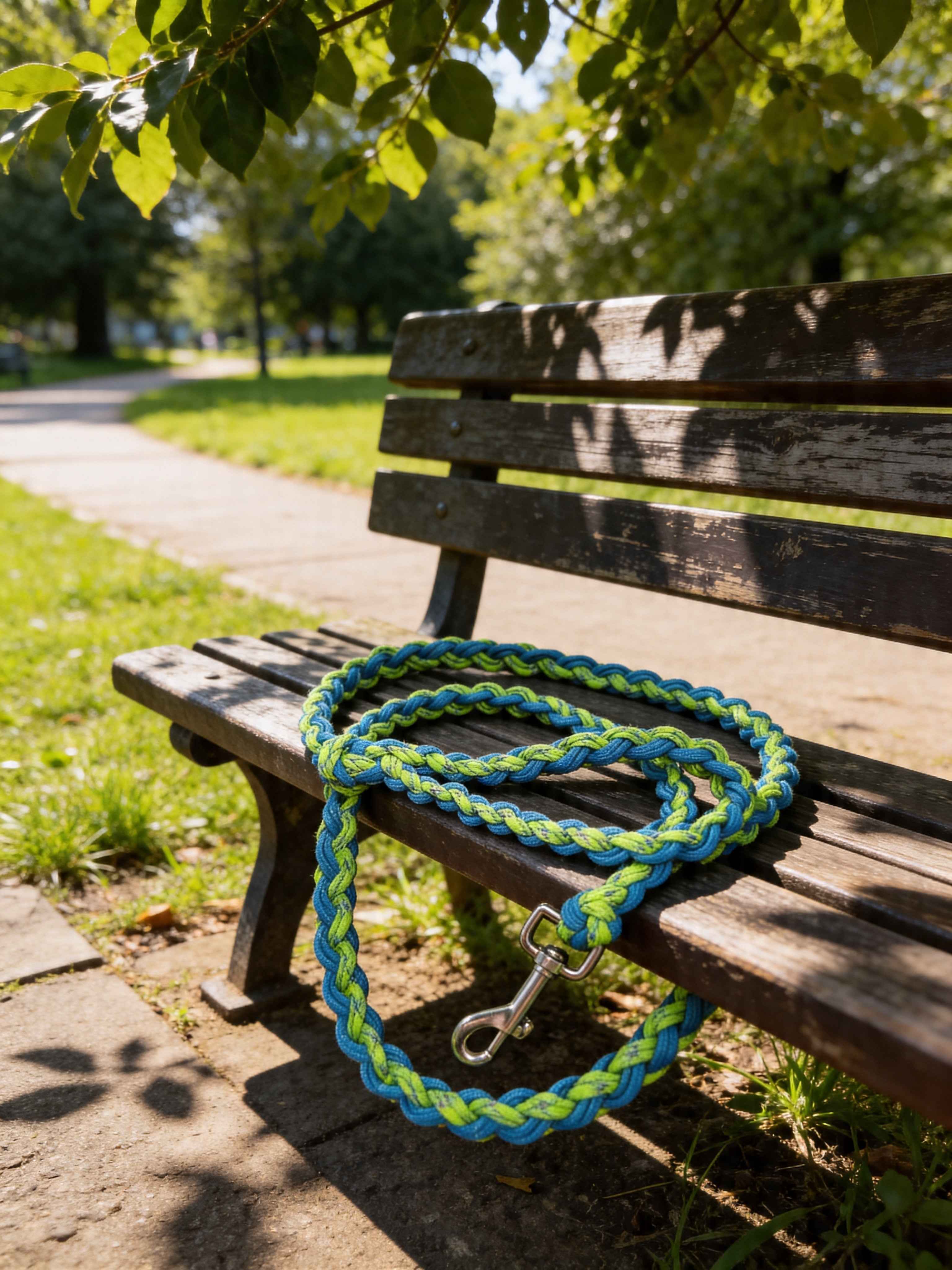 Handmade Braided Paracord Dog Leash – Durable Multi-Color Rope Leash