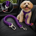 Seatbelt Safety Dog Car Tether
Secure rides. Handmade strength. Built with love.
Keeps your pup safely positioned during car rides with durable handmade paracord and strong metal hardware.